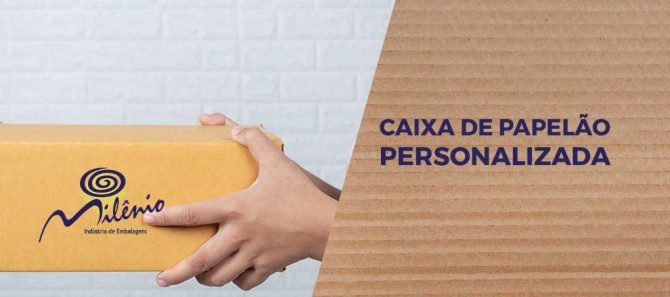 Caixa de papelão personalizada